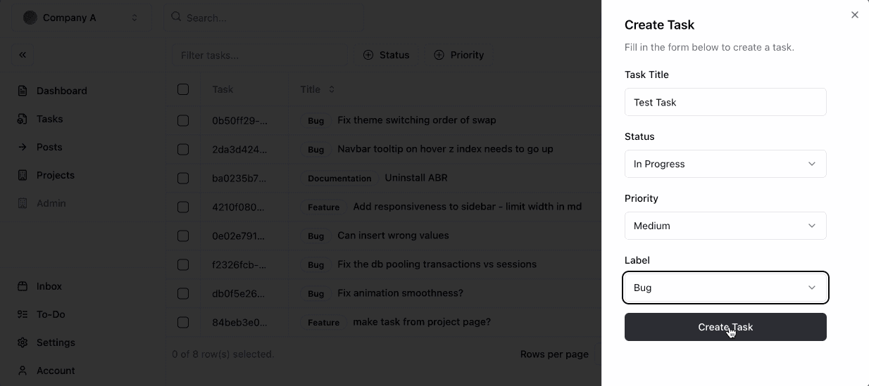 DataTableAddTaskSheet